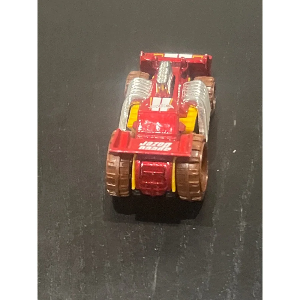 Hot Wheels Speed Dozer‎ Red Yellow 2013 Mattel BJF58 Diecast Bulldozer Truck